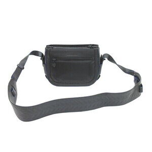 BALENCIAGA Shoulder Bag Black Blue Leather